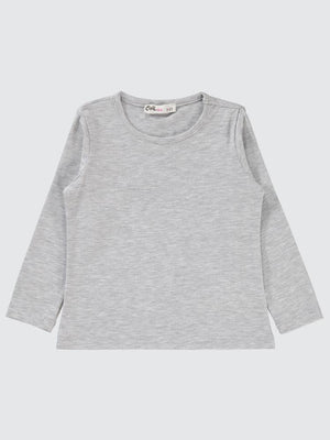 Civil Girls Basic 2-5 Yaş Sweatshirt - Gri