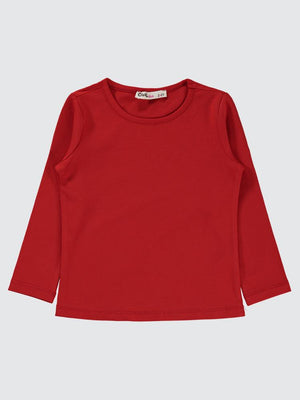 Civil Girls Basic 2-5 Yaş Sweatshirt - Kırmızı
