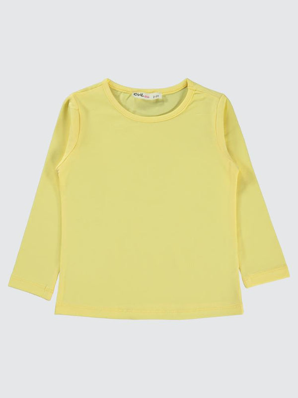 Civil Girls Basic 2-5 Yaş Sweatshirt - Sarı