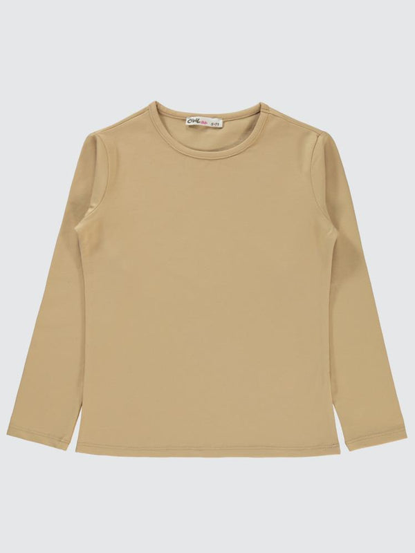 Civil Girls Basic 6-9 Yaş Sweatshirt - Bej
