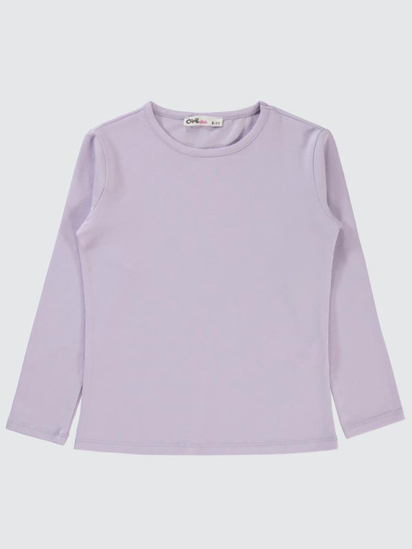 Civil Girls Basic 6-9 Yaş Sweatshirt - Lila