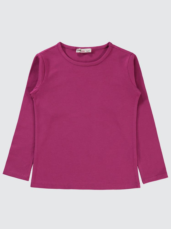Civil Girls Basic 6-9 Yaş Sweatshirt - Fusya