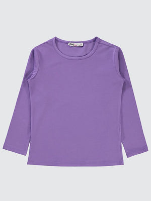 Civil Girls Basic 6-9 Yaş Sweatshirt - Lila