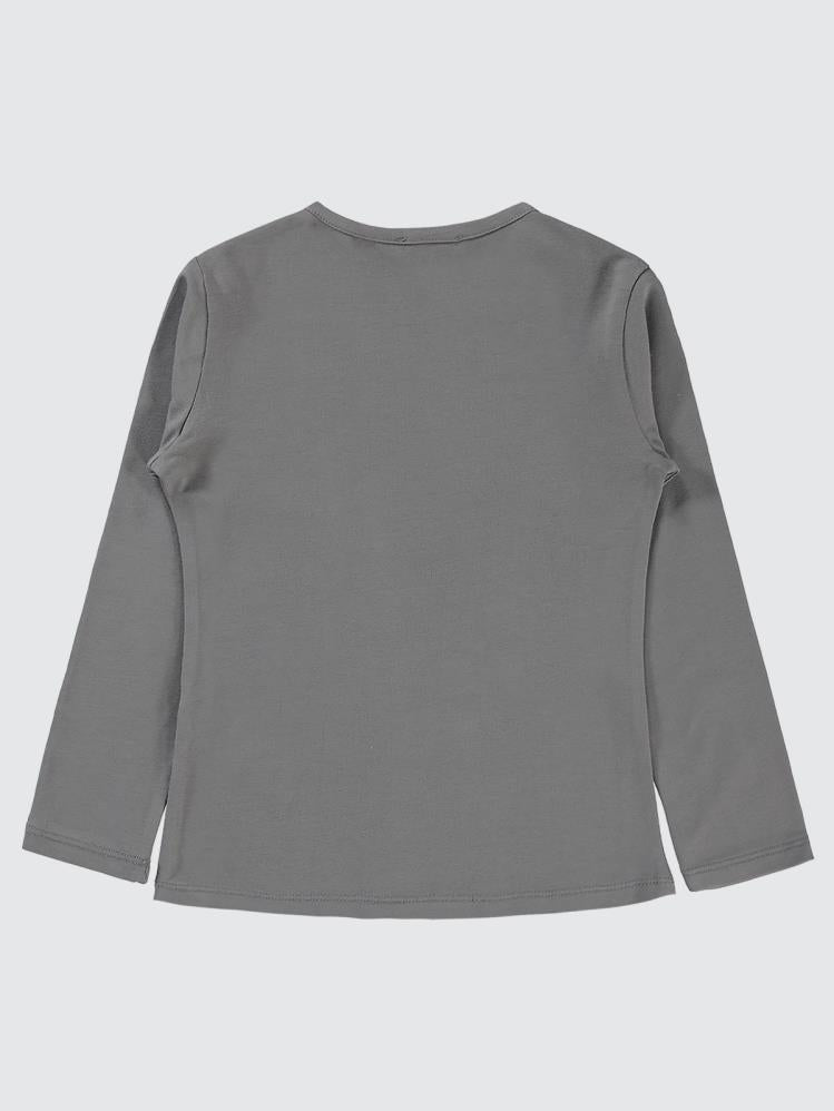 Civil Girls Basic 6-9 Yaş Sweatshirt - Gri