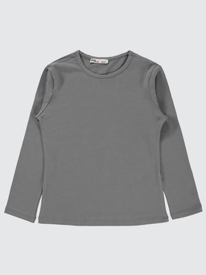 Civil Girls Basic 6-9 Yaş Sweatshirt - Gri
