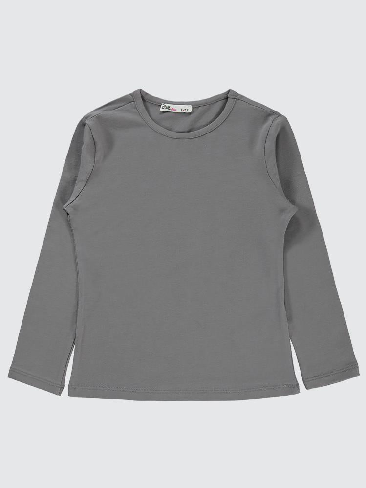 Civil Girls Basic 6-9 Yaş Sweatshirt - Gri
