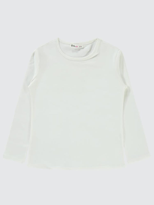 Civil Girls Basic 6-9 Yaş Sweatshirt - Ekru