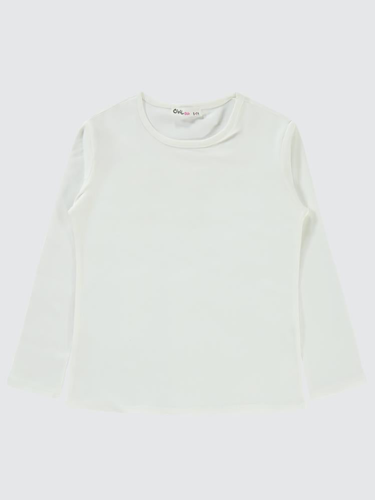 Civil Girls Basic 10-13 Yaş Sweatshirt - Ekru