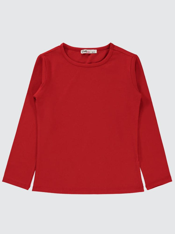 Civil Girls Basic 6-9 Yaş Sweatshirt - Kırmızı