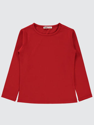 Civil Girls Basic 6-9 Yaş Sweatshirt - Kırmızı