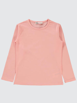 Civil Girls Basic 6-9 Yaş Sweatshirt - Pudra