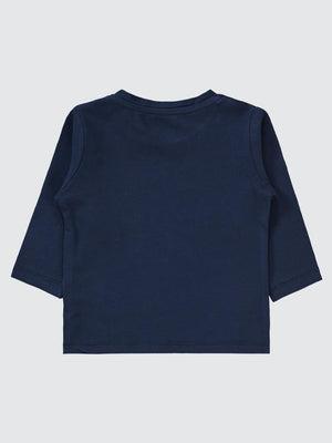 Civil Baby Dinozor Baskılı 6-18 Ay Sweatshirt - Lacivert