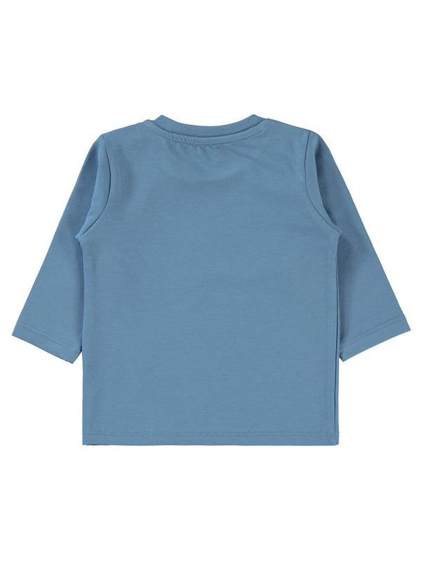 Civil Baby Basic Süs Etiketli 6-18 Ay Sweatshirt - Mavi