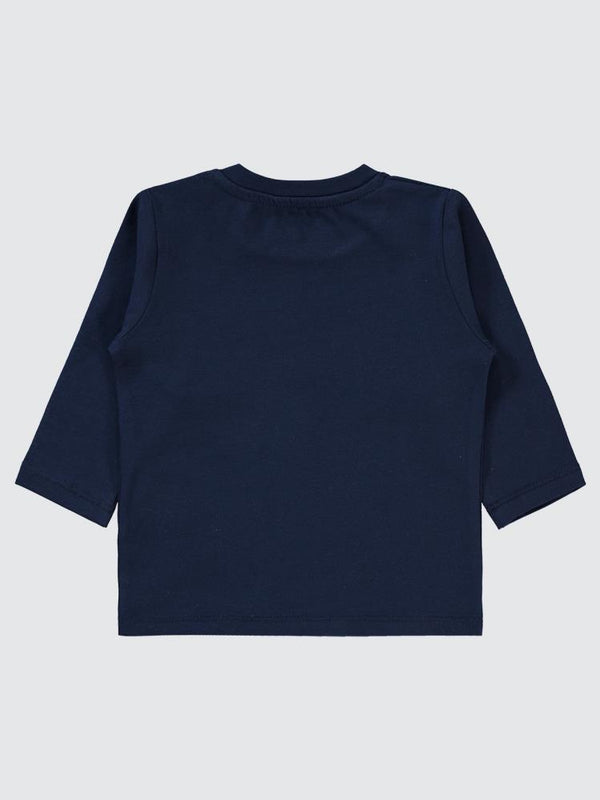 Civil Baby Basic Süs Etiketli 6-18 Ay Sweatshirt - Lacivert