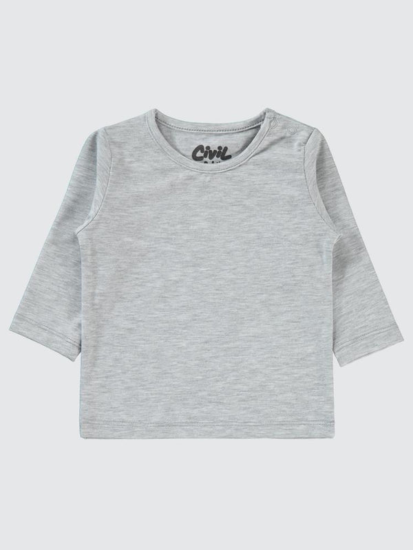 Civil Baby Basic 6-18 Ay Sweatshirt - Gri