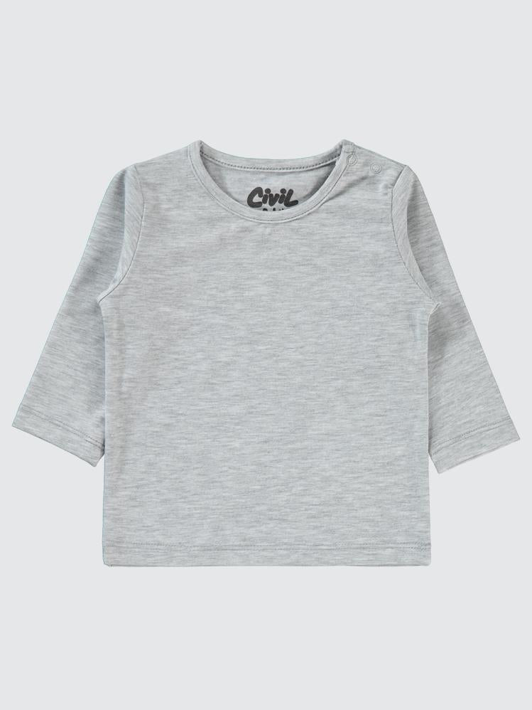 Civil Baby Basic 6-18 Ay Sweatshirt - Gri