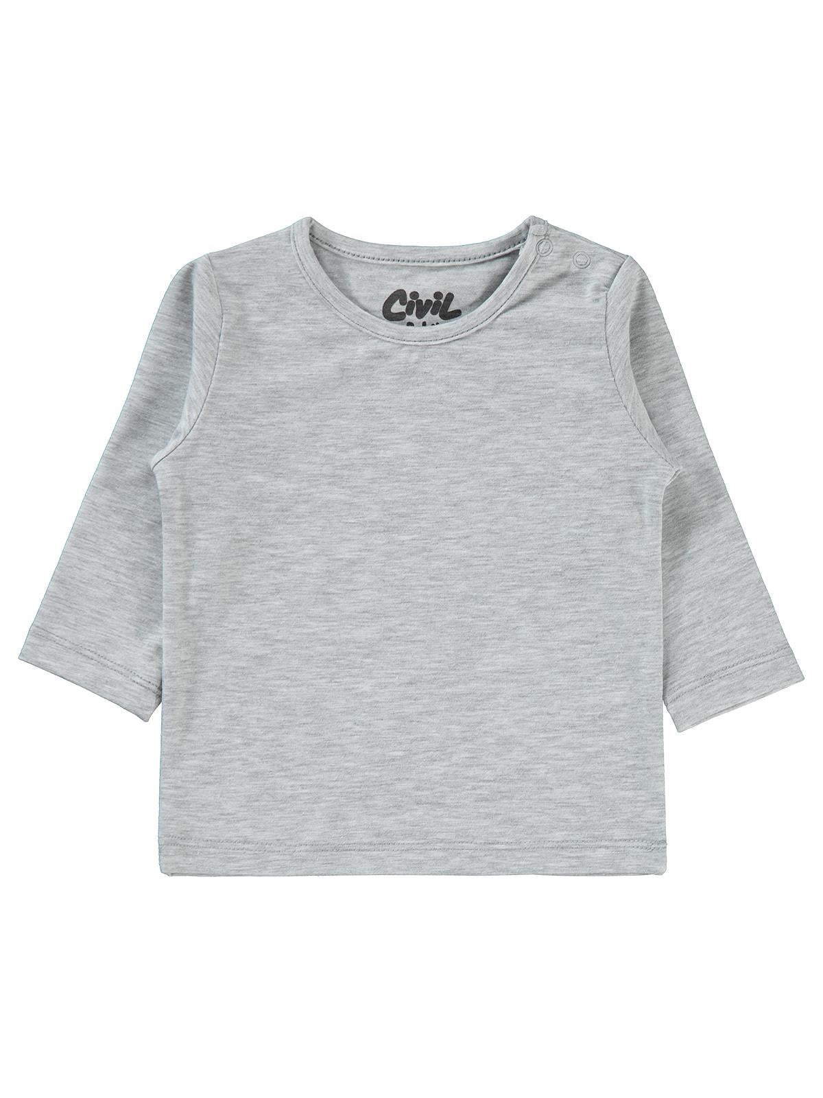 Civil Baby Basic 6-18 Ay Sweatshirt - Gri