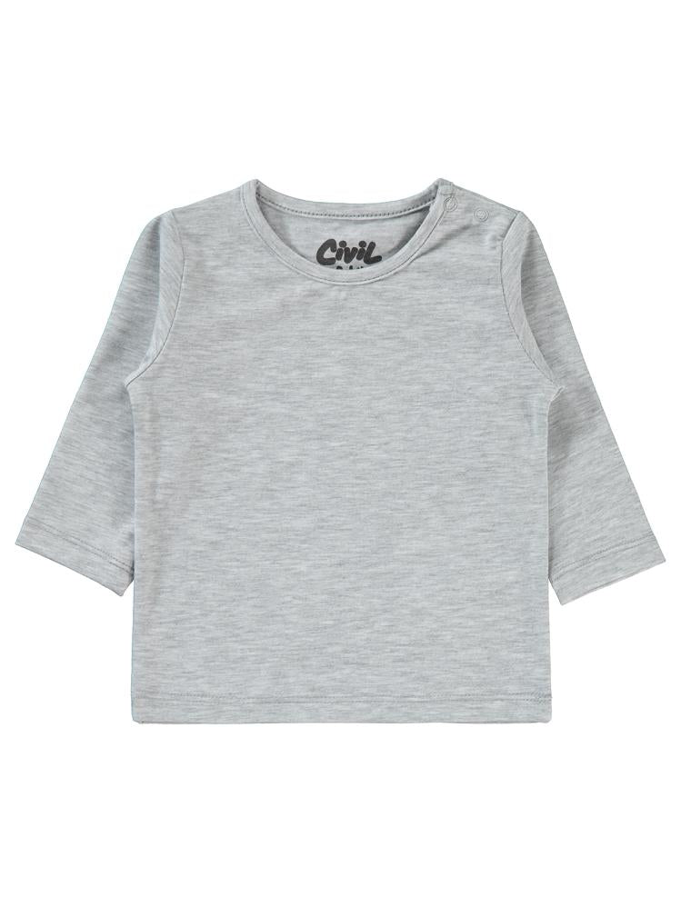 Civil Baby Basic 6-18 Ay Sweatshirt - Gri