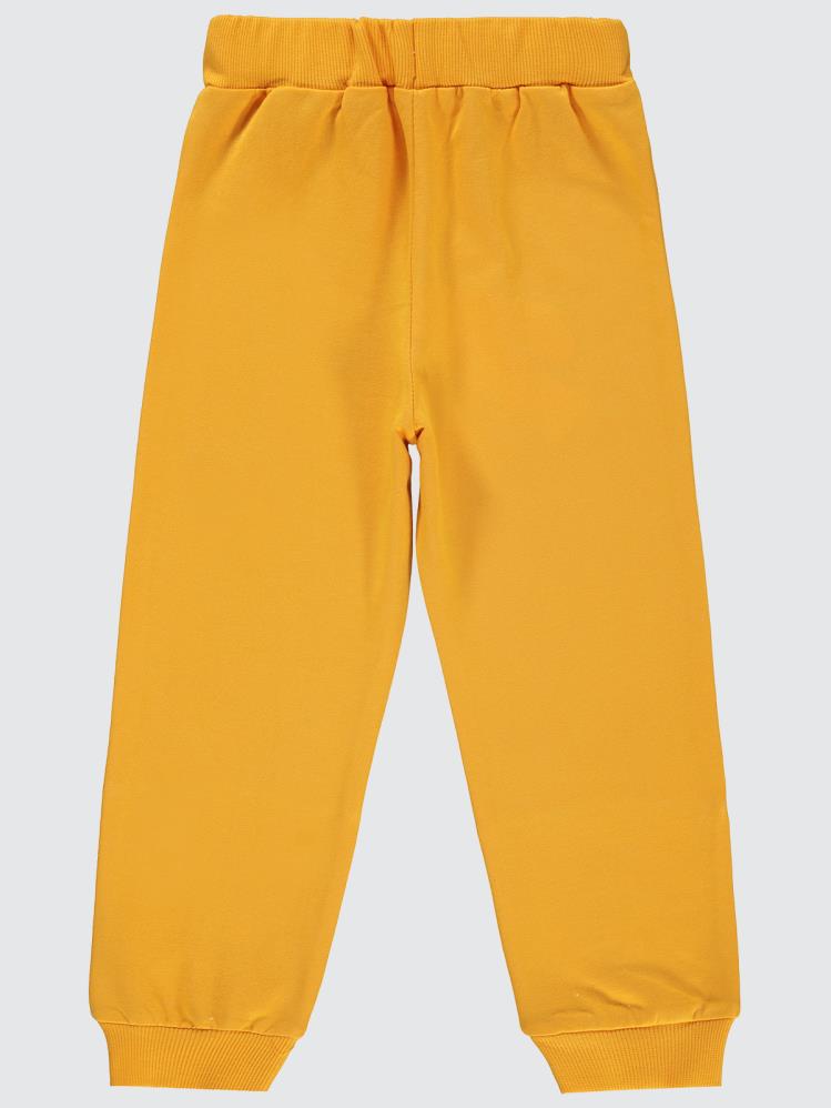 Civil Boys Sevimli Hayvanlar Paça Baskılı 2-5 Yaş Eşofman Altı - Hardal