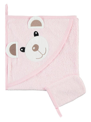 Civil Baby Ayıcık Nakışlı Havlu - Pembe