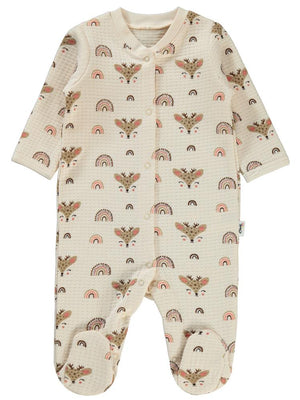Civil Baby Gökkuşağı Etiketli 1-6 Ay Tulum - Fil Dişi
