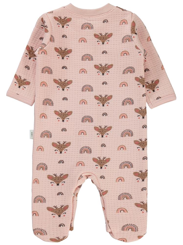 Civil Baby Gökkuşağı Etiketli 1-6 Ay Tulum - Pudra