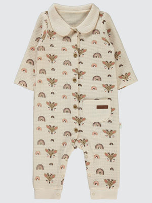 Civil Baby Gökkuşağı Etiketli 6-18 Ay Tulum - Fil Dişi