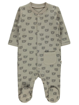 Civil Baby Ayıcık Empirmeli 1-6 Ay Tulum - Bej