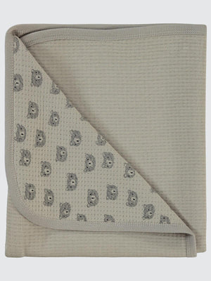 Civil Baby Ayıcık Baskılı Battaniye - Bej