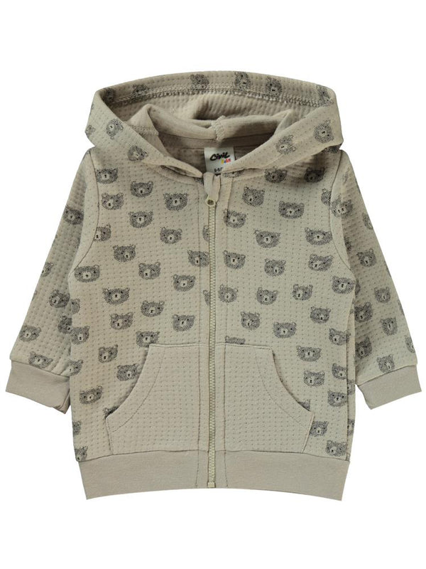 Civil Baby Ayıcık Empirmeli 6-18 Ay Hırka - Bej