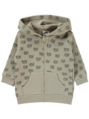 Civil Baby Ayıcık Empirmeli 6-18 Ay Hırka - Bej