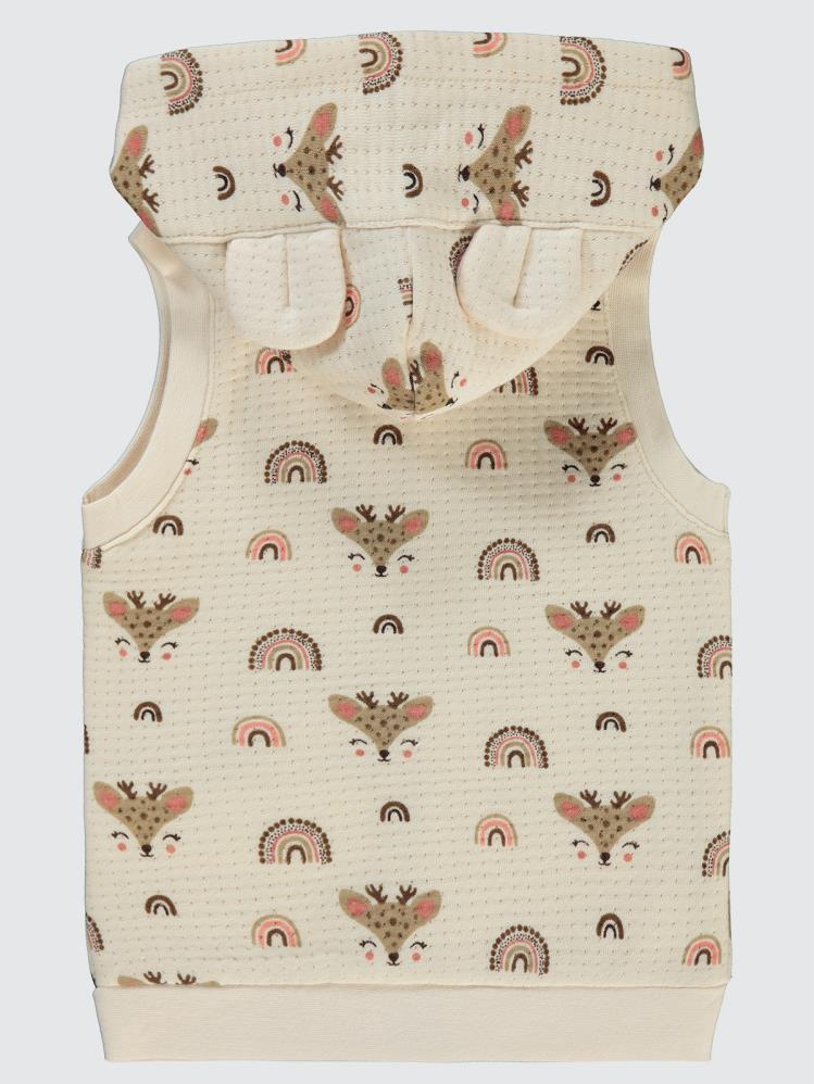 Civil Baby Geyik Empirme 6-18 Ay Yelek - Fil Dişi