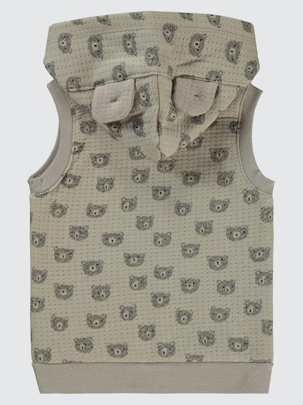 Civil Baby Ayıcık Empirmeli 6-18 Ay Yelek - Bej