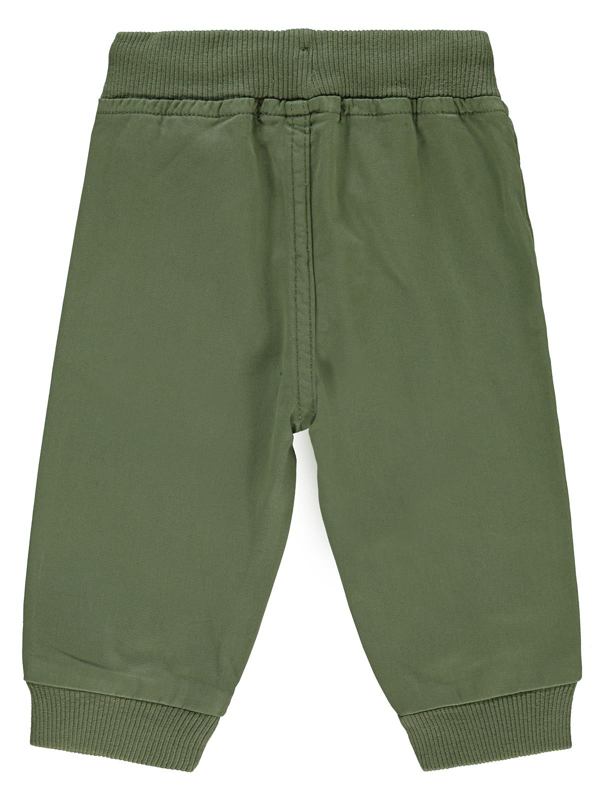 Civil Baby Bel ve Paça Ribanalı 6-18 Ay Pantolon - Haki