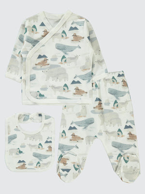 Civil Baby Hibernation Empirme Zıbın Takımları - Ekru