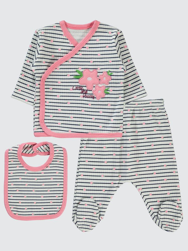Civil Baby Lıttle And Pretty Empirme Zıbın Takımları - Pembe