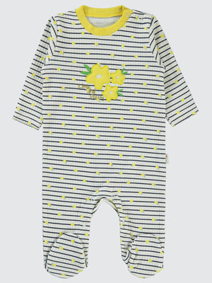 Civil Baby Lıttle And Pretty Empirme 1-6 Ay Tulum - Sarı