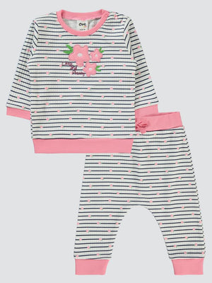 Civil Baby Lıttle And Pretty Empirme 6-18 Ay Takım - Pembe