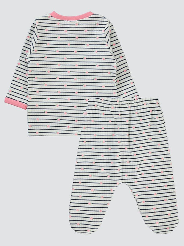Civil Baby Lıttle And Pretty Empirme 1-6 Ay Pijama Takımı - Pembe