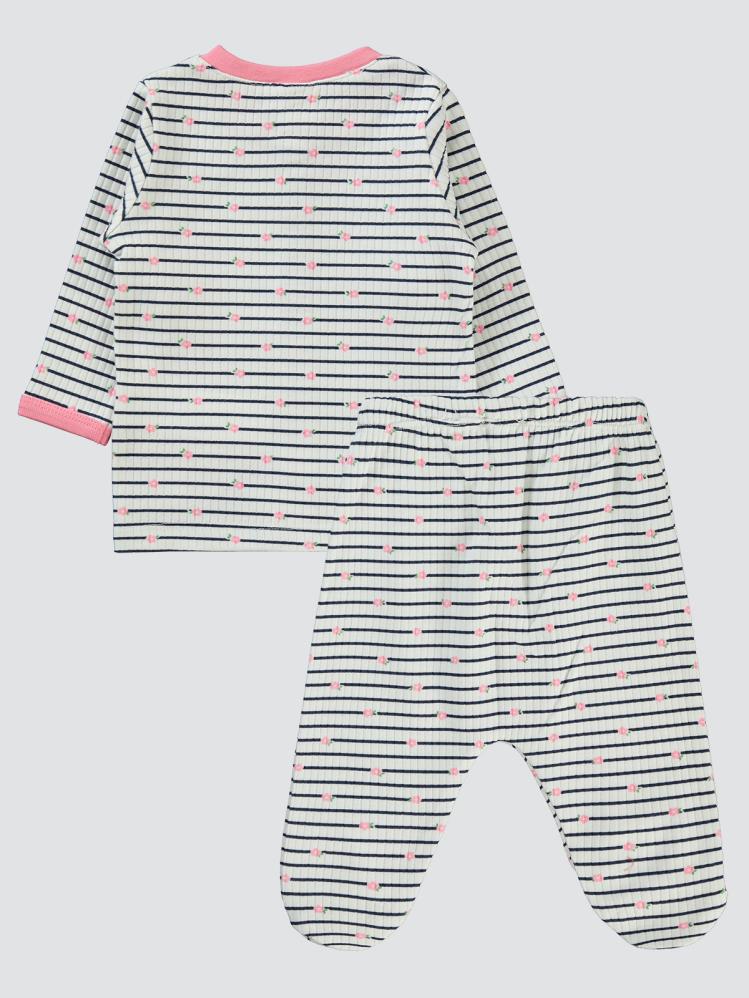 Civil Baby Lıttle And Pretty Empirme 1-6 Ay Pijama Takımı - Pembe