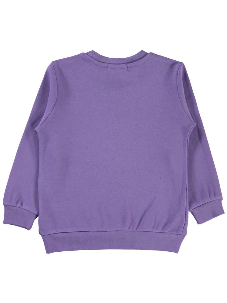 Civil Girls Unicorn Baskılı 2-5 Yaş Sweatshirt - Lila