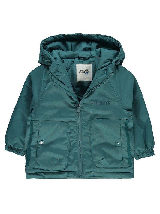 Civil Boys Yan Torba Cepli 2-5 Yaş Mont - Yeşil
