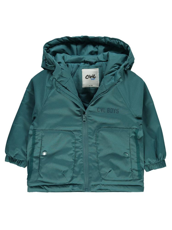 Civil Boys Yan Torba Cepli 2-5 Yaş Mont - Yeşil