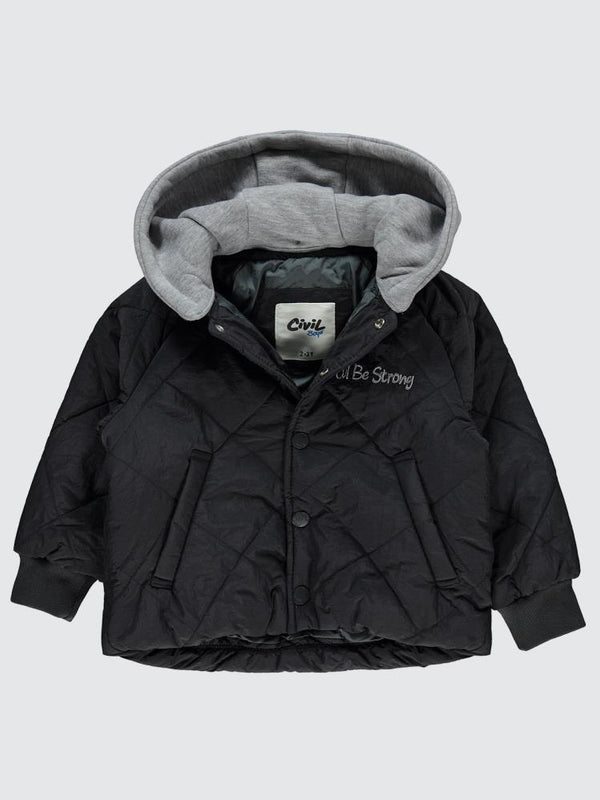 Civil Boys Kapitone Owersize 2-5 Yaş Mont - Gri