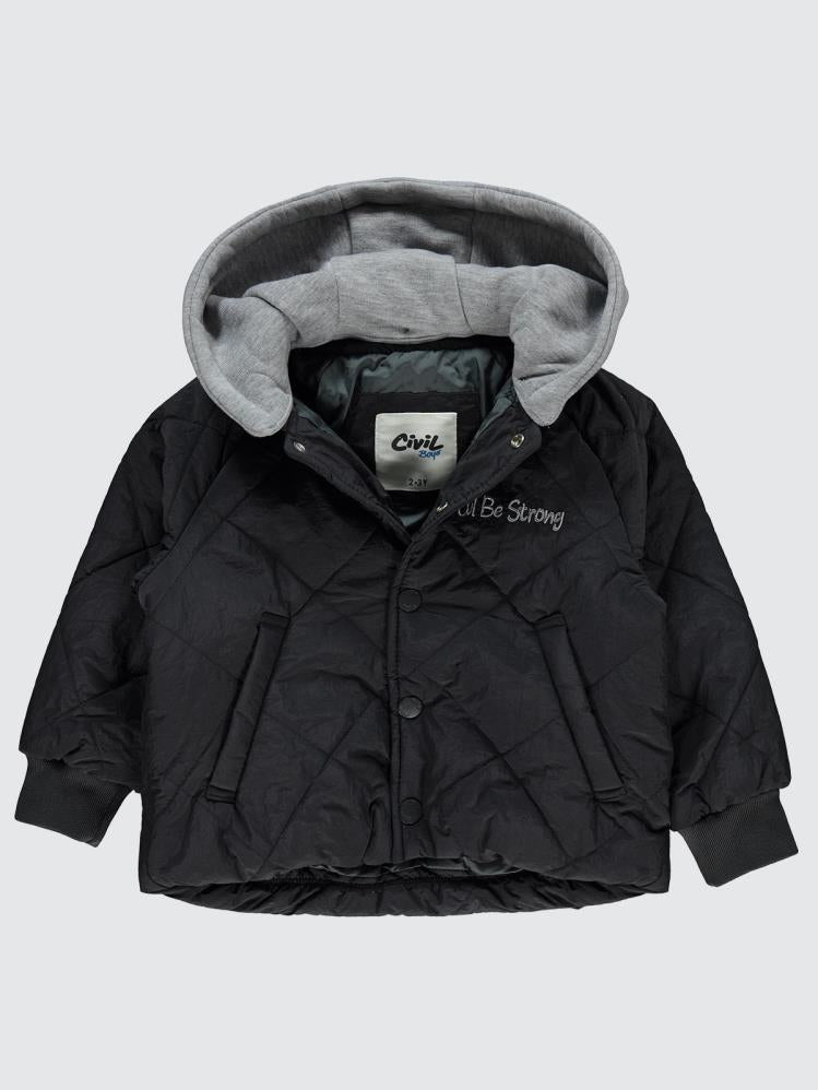Civil Boys Kapitone Owersize 2-5 Yaş Mont - Gri