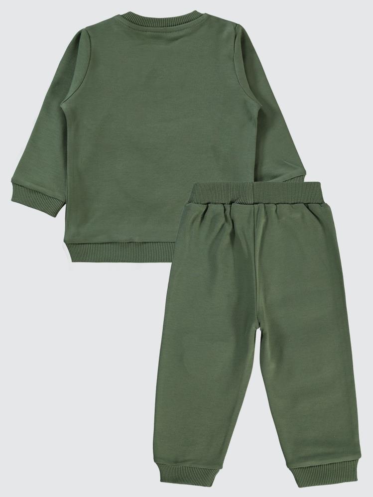 Civil Baby Ayıcık Nakışlı 6-18 Ay Takım - Haki