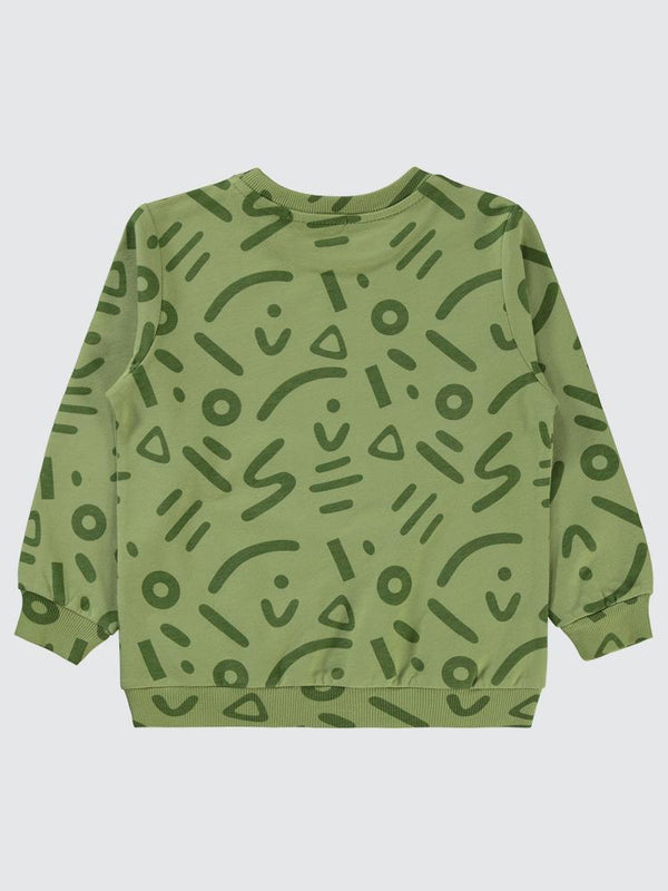 Civil Boys Empirme Karışık Desnli Basic 2-5 Yaş Sweatshirt - Haki