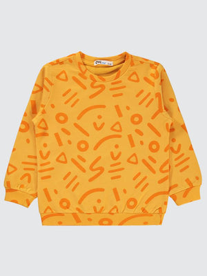 Civil Boys Empirme Karışık Desnli Basic 2-5 Yaş Sweatshirt - Hardal