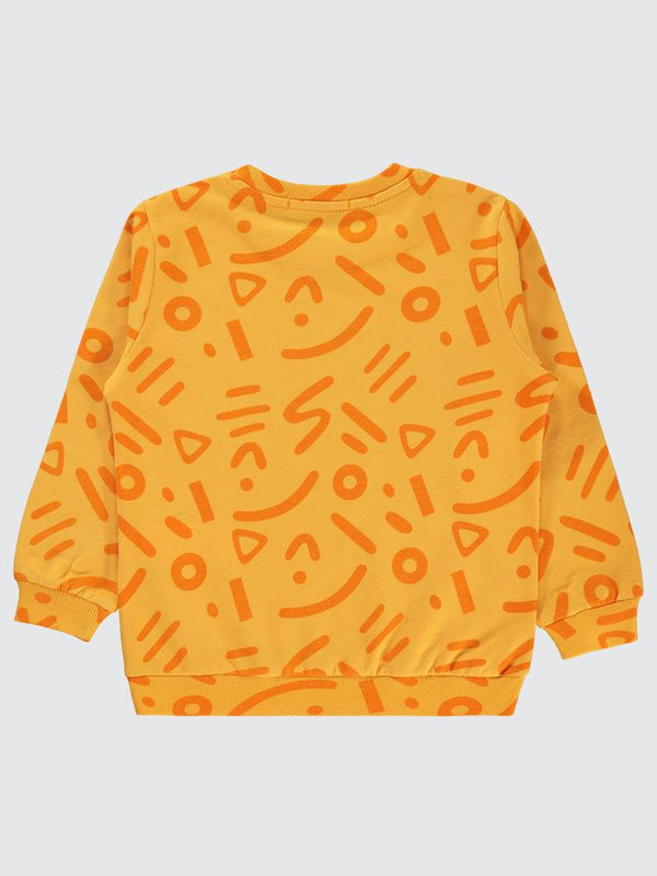 Civil Boys Empirme Karışık Desnli Basic 2-5 Yaş Sweatshirt - Hardal