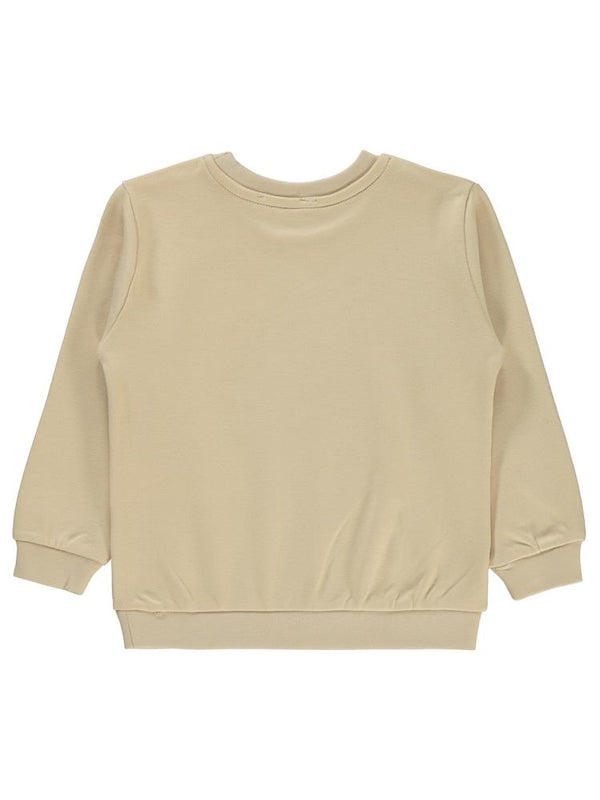 Civil Girls Düz 2-5 Yaş Sweatshirt - Bej